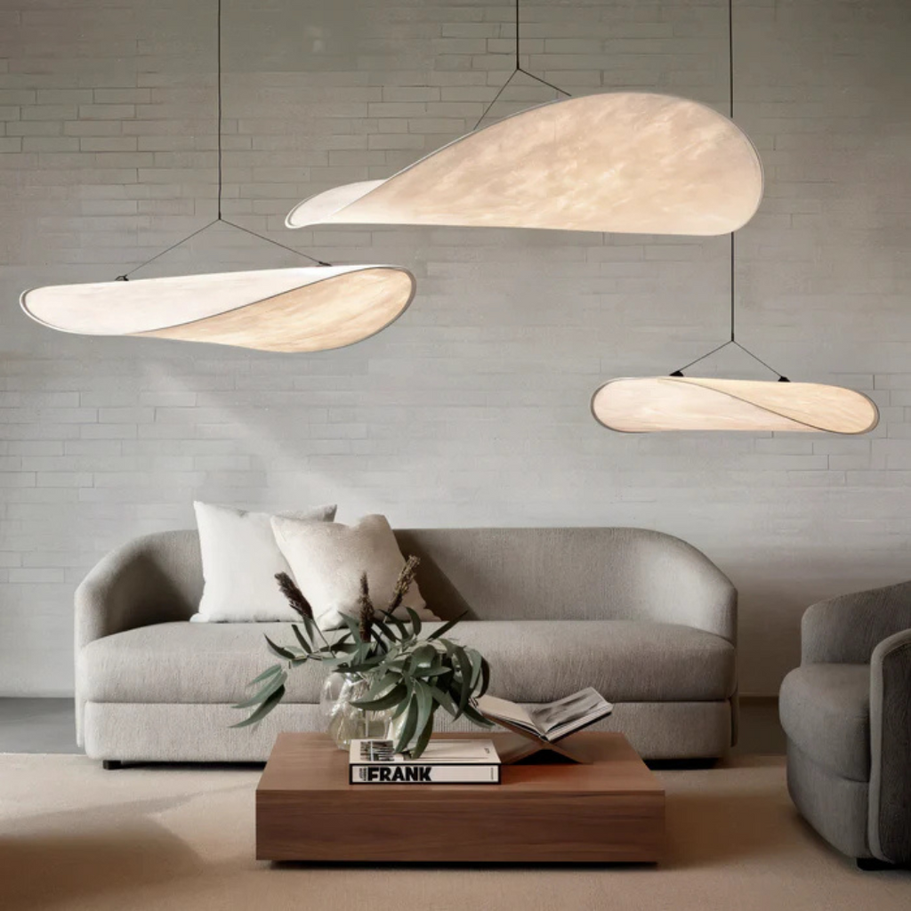 Natural Silk Hanging Lamp