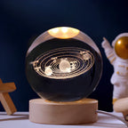 3D-gravierte Kristallkugel - Celestia