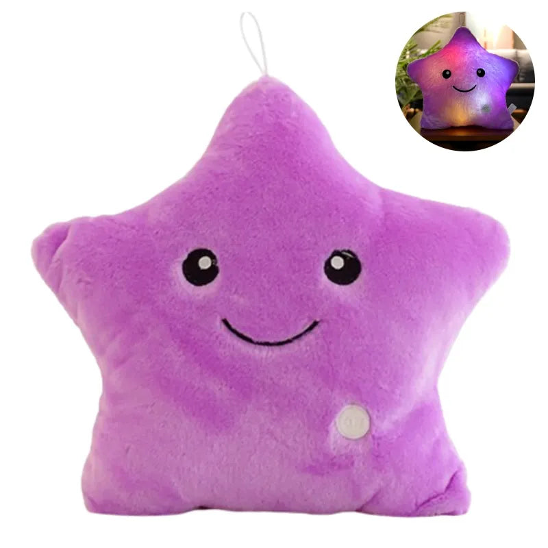 Bright LED Star Cuddly Pillow for Kids