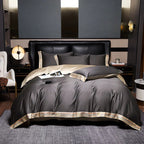 OpulenceSleep 4-Piece Satin Bedding Set