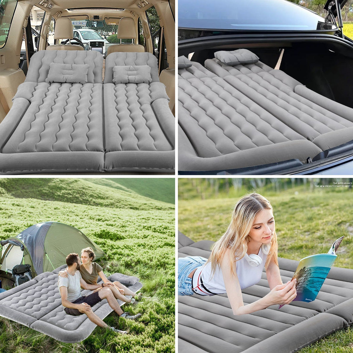Auto-Luftmatratze mit Kissen
