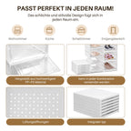 Stapelbare Schuhboxen, 6 Ebenen
