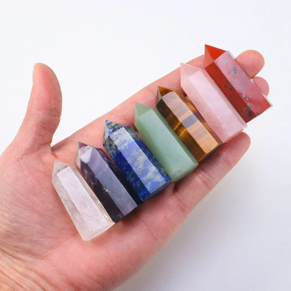 7 Chakra Steine Set Geschenk