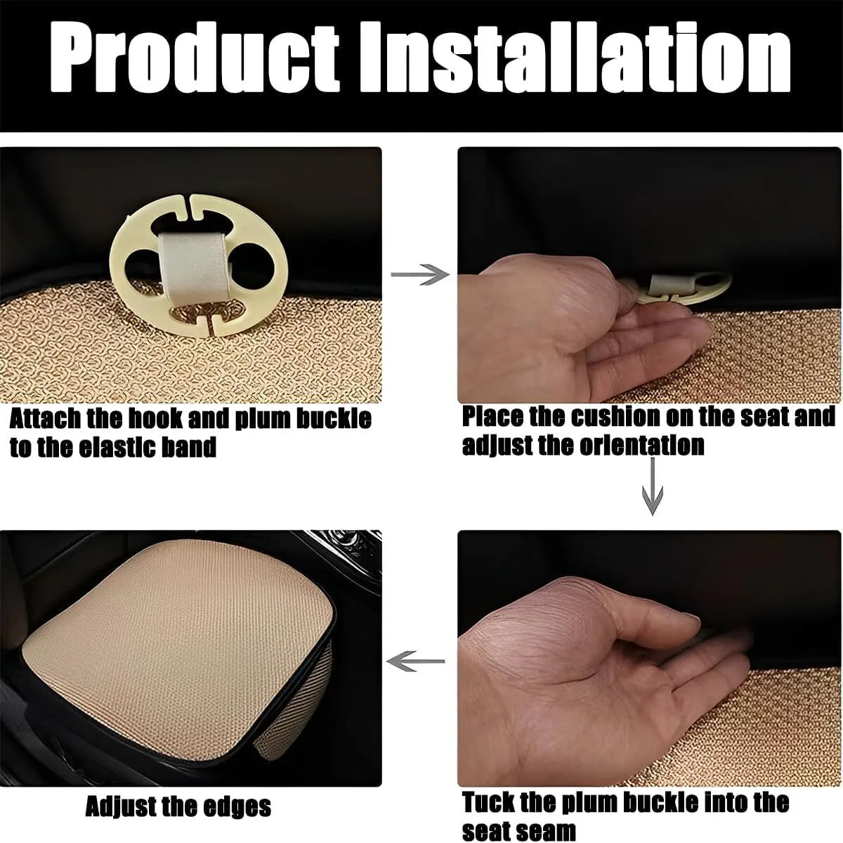 Non-slip Ice Silk Car Seat Cushion