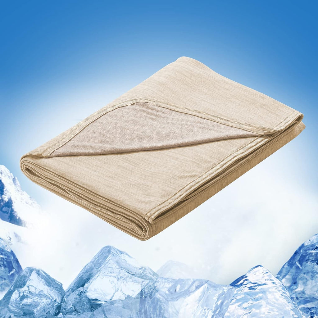 Light Brown Cooling Blanket – 3.0, Q-Max>0.5, Multi-Size Options