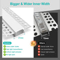 Aluminum LED Channel with Diffuser – 10 Pack