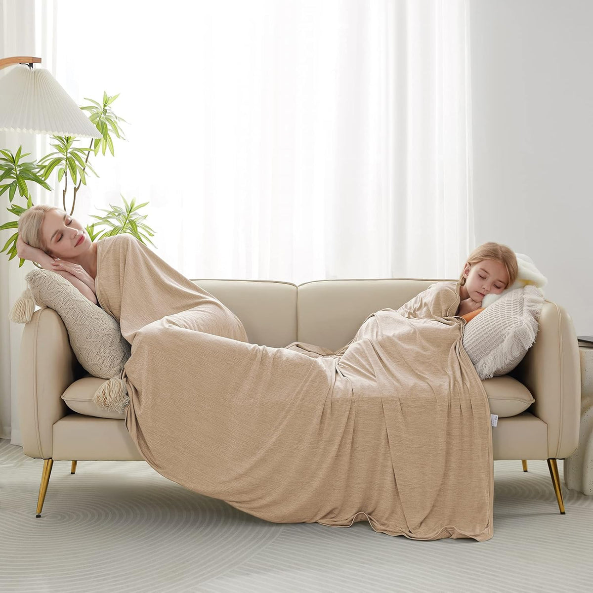 Light Brown Cooling Blanket – 3.0, Q-Max>0.5, Multi-Size Options