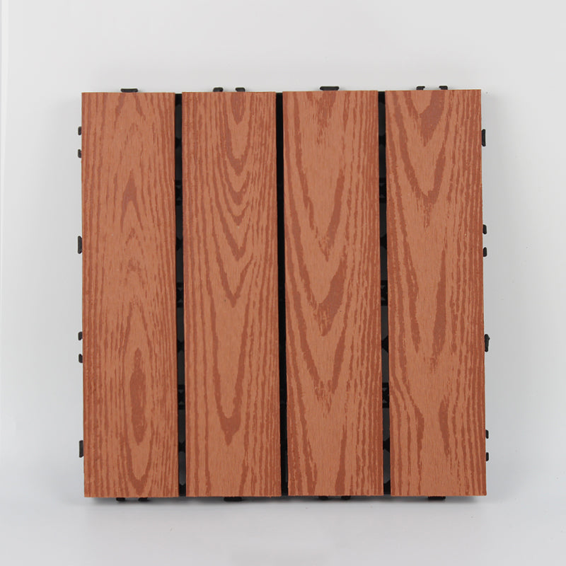 Wood deck board outdoor non-slip embossed floor panel