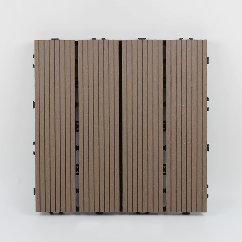 Wood deck board outdoor non-slip embossed floor panel