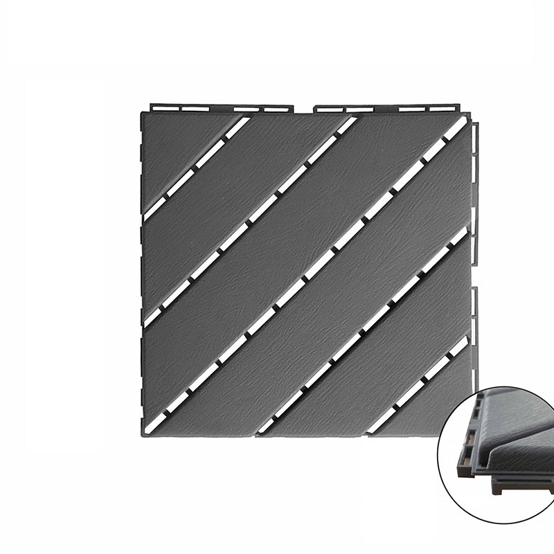 4-Slat 12" x 12" PVC Floor Tiles