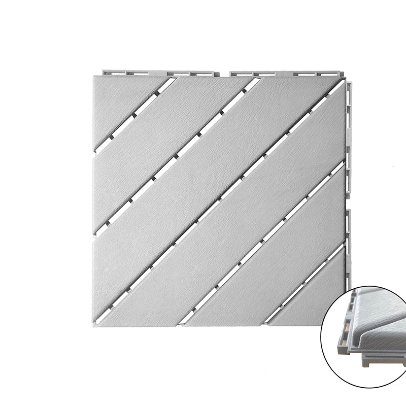 4-Slat 12" x 12" PVC Floor Tiles