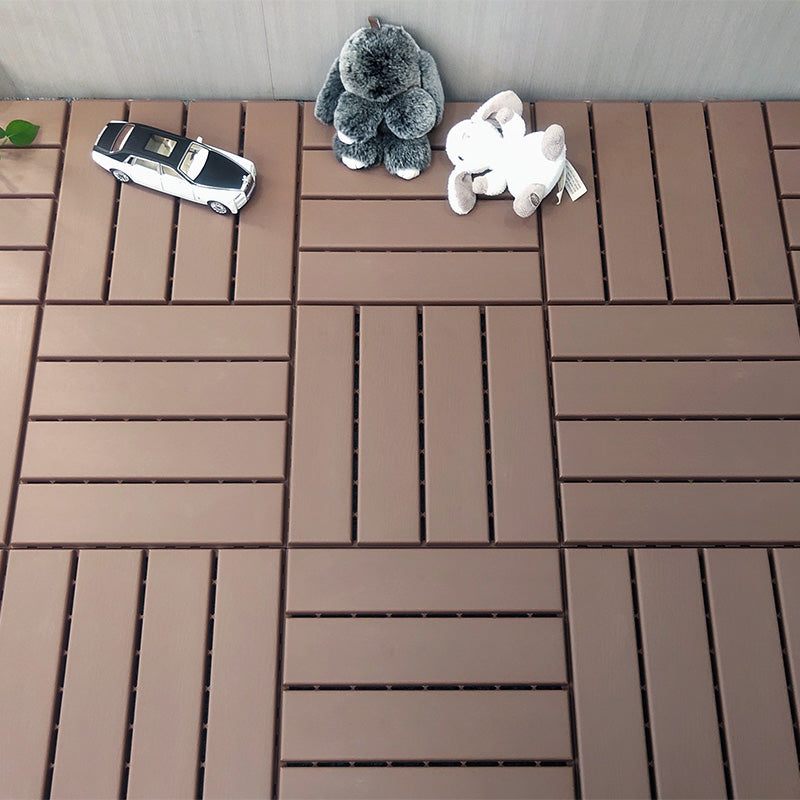 4-Slat 12" x 12" PVC Floor Tiles