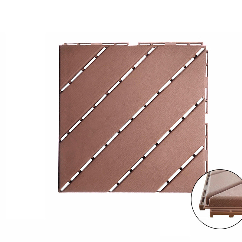 4-Slat 12" x 12" PVC Floor Tiles