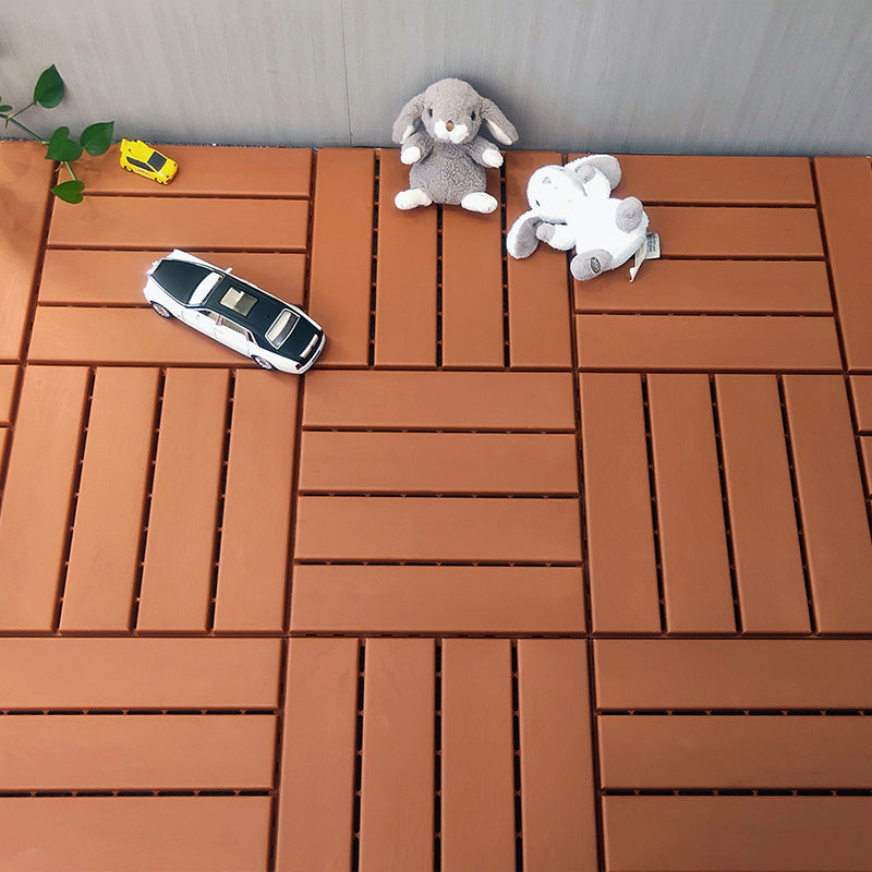 4-Slat 12" x 12" PVC Floor Tiles