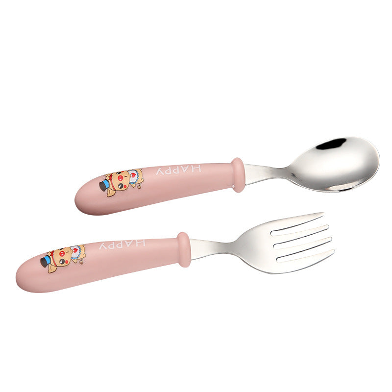 Kinderfreundliche Essgabel mit sicherem Griff