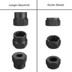 Werkzeugset zum Entfernen von beschädigten Schrauben und Muttern