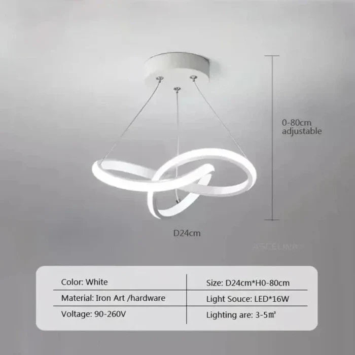 WaveGlow Modern LED Ceiling Lamp