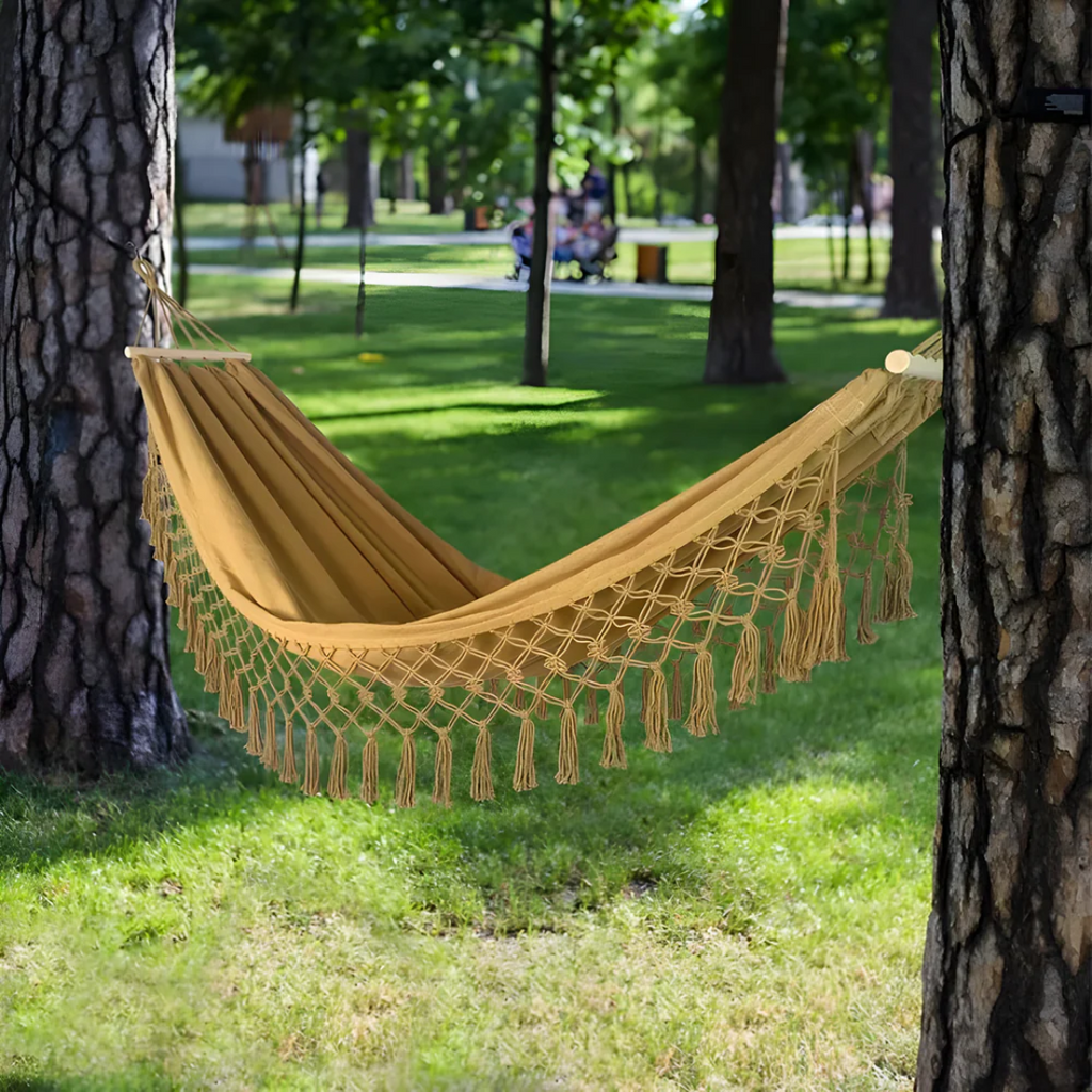 Comfortable Boho Cotton Hammock
