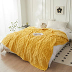Luxuriöse Decke aus Lammfellimitat für das Schlafzimmer