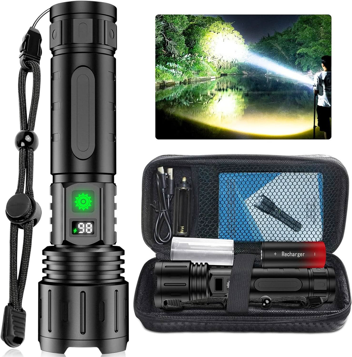 BEAMFORCE X100 – LED-Taschenlampe mit 100.000 Lumen