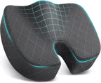 Memory Foam Seat Cushion for Office, Car and Travel with Supportive Contour