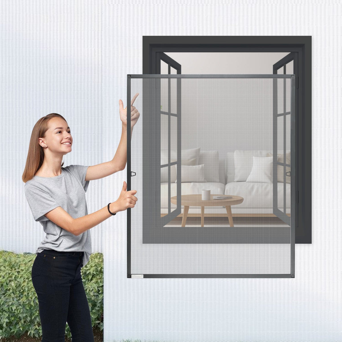 Anthracite Window Insect Screen