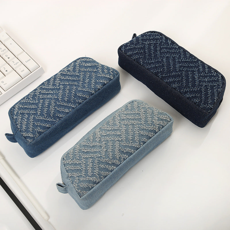 Federmäppchen in Denim-Optik