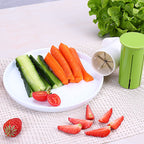 Handheld Julienne Vegetable Slicer With Integrated Safety Guard