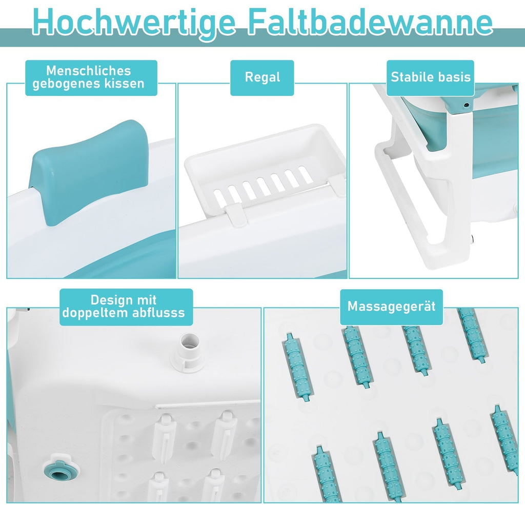 Faltbare Badewanne mit Abdeckung