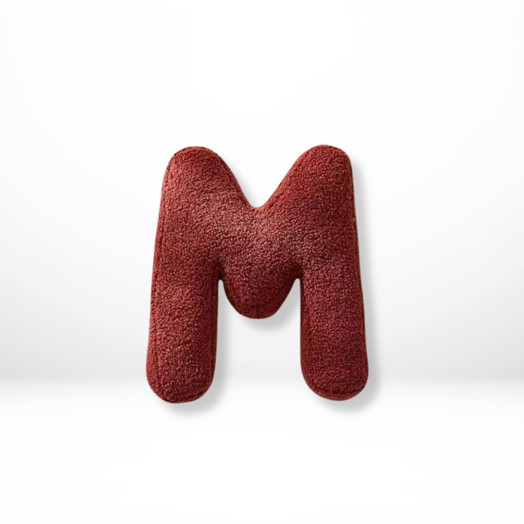 Alphabet Cushion Velura – Soft Velvet Decorative Cushion