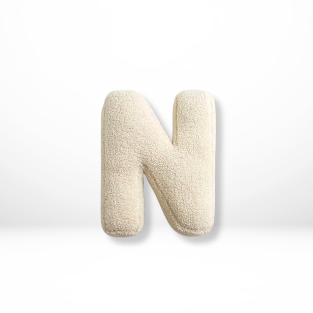 Alphabet Cushion Velura – Soft Velvet Decorative Cushion
