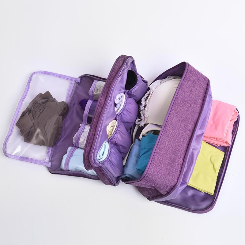 Multi-Compartment Travel Storage Pouch