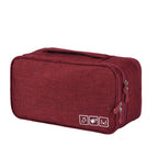 Multi-Compartment Travel Storage Pouch