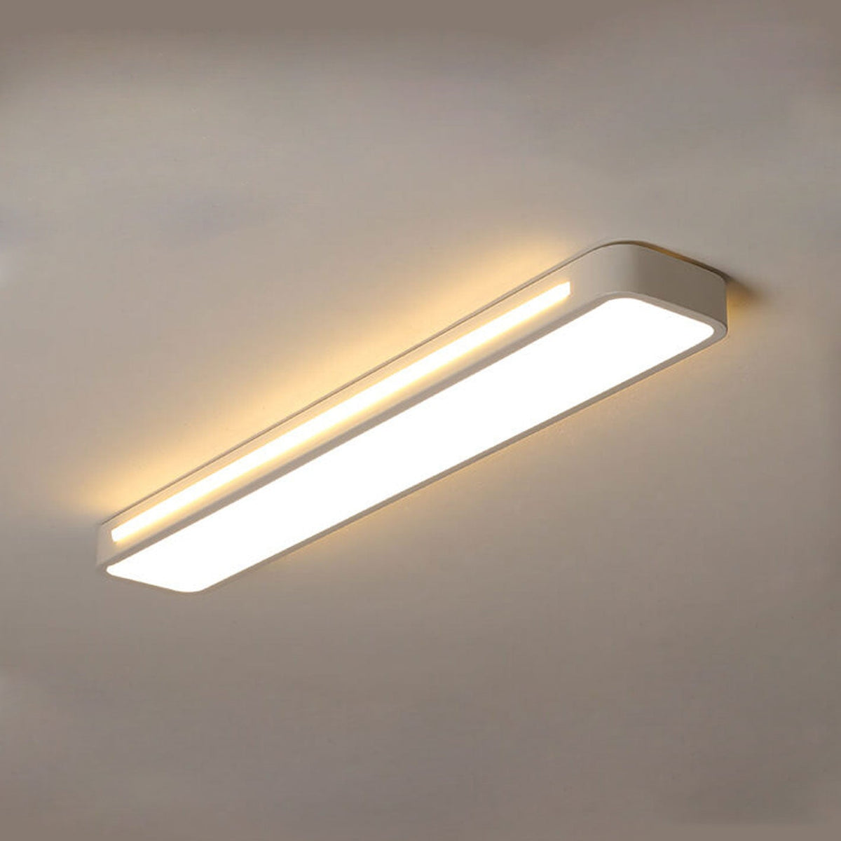 Deckenleuchte Acryl LED 48 cm flach für Flur Schlafzimmer modern