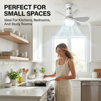 Modern Low Profile Ceiling Fan Light