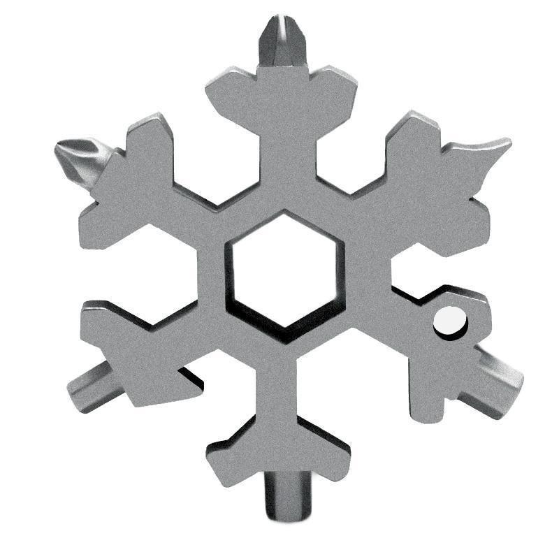 18-in-1 Edelstahl-Schneeflocken-Multitool
