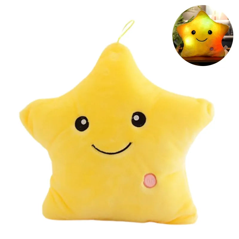 Bright LED Star Cuddly Pillow for Kids