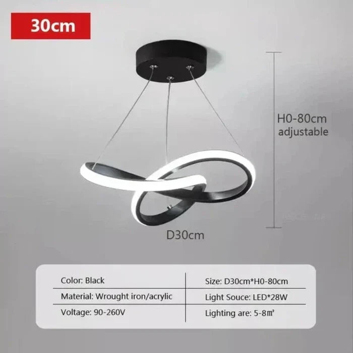 WaveGlow Modern LED Ceiling Lamp