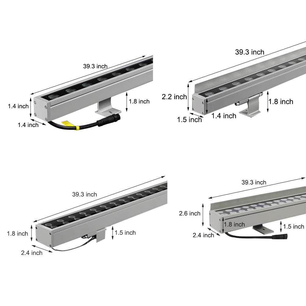 100 cm lange 24V lineare LED-Wandfluter-Leuchte