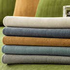 Wellen-Check Chenille-Stoff Sofabezug