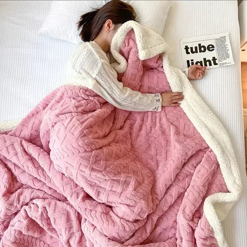 Thick Winter Lambswool Blanket