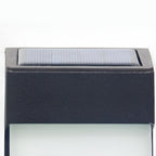 2er-Set rechteckige, wasserdichte Solar-Wandleuchten