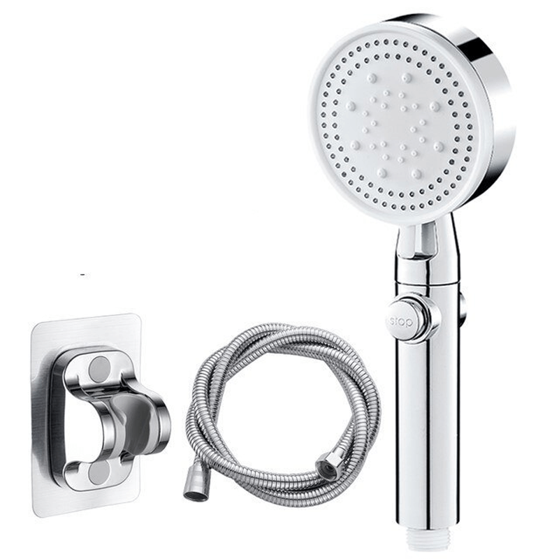 FlowControl Duschkopf mit 5 Einstellungen und Druckknopf