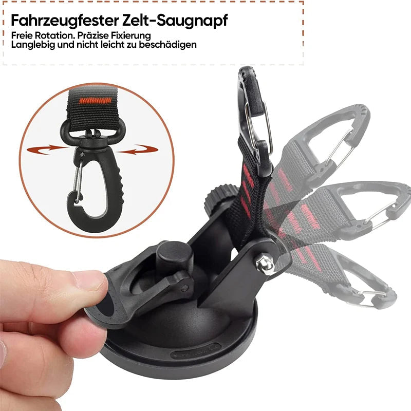 Robuster Vakuum-Saugknopf mit Haken