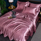 Luxury Solid Satin Duvet Cover