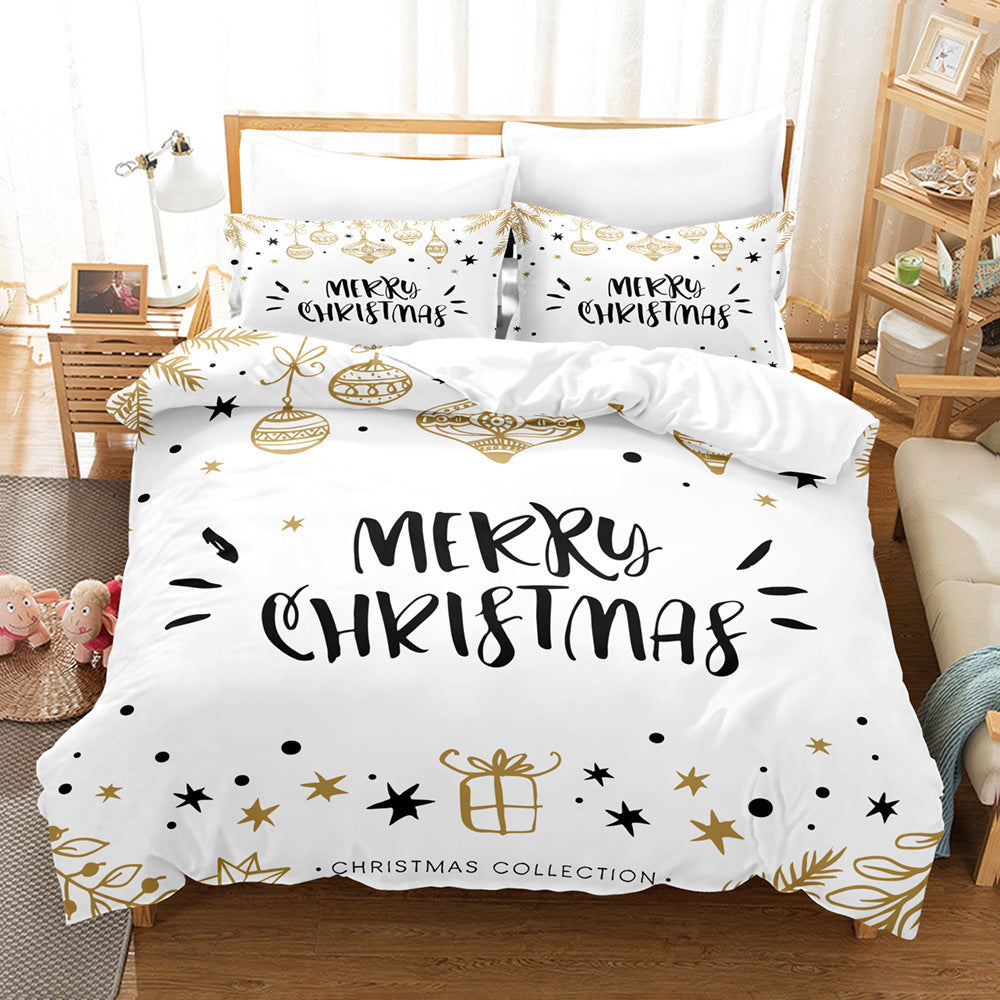 Christmas Digital Printed Duvet Bedding Set