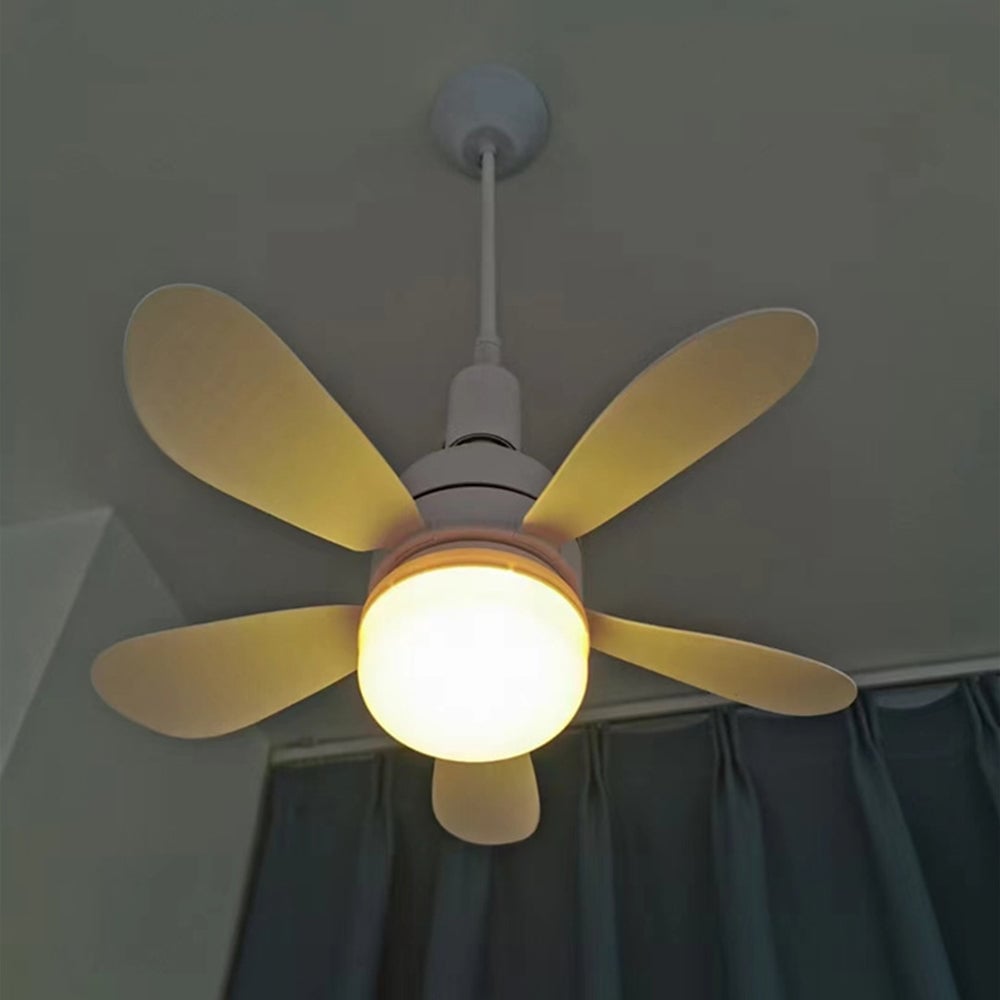 2-in-1 LED-Deckenventilator mit Licht und Fernbedienung, E27/B22-Sockel