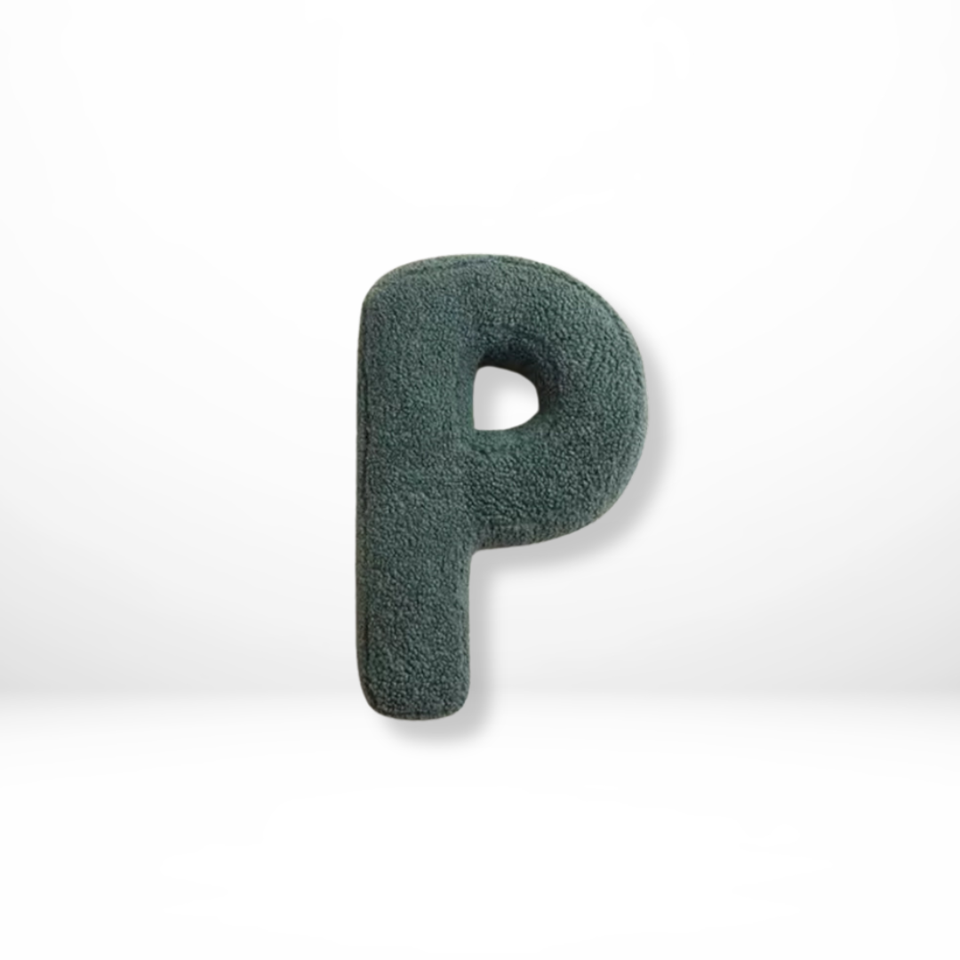 Alphabet Cushion Velura – Soft Velvet Decorative Cushion
