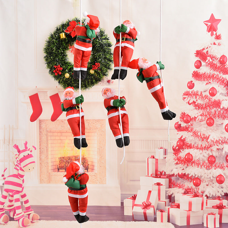 Decorative Climbing Santa Claus Figures
