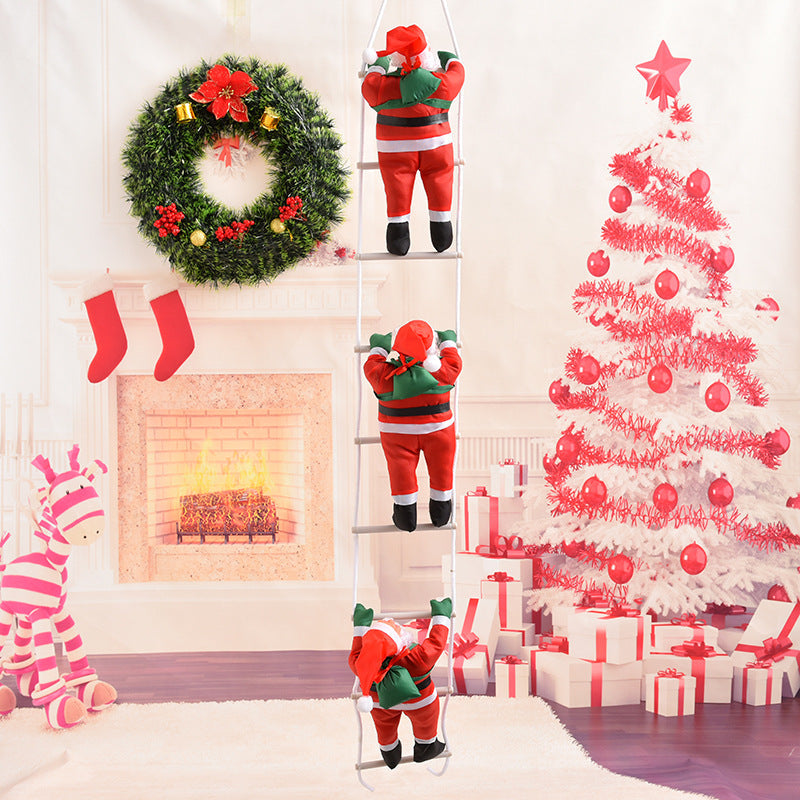 Decorative Climbing Santa Claus Figures